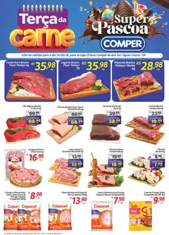 Pré-Visualização do folheto "Ofertas Terça da Carne" da loja Comper válido a partir de 24/02/2026