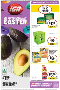 Preview of catalogue IGA catalogue SA from shop IGA valid 18/03/2026