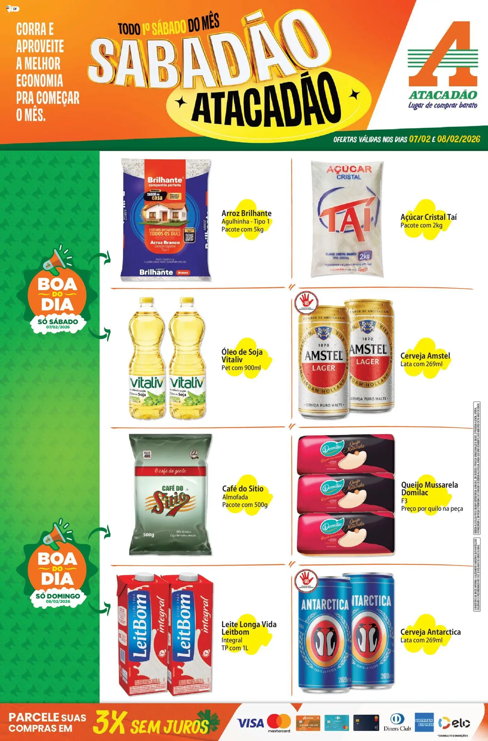 Pré-Visualização do folheto "Ofertas - DF" da loja Atacadão válido a partir de 07/02/2026