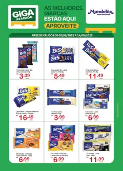 Pré-Visualização do folheto "Ofertas Mondelez" da loja GIGA Atacado válido a partir de 05/09/2025