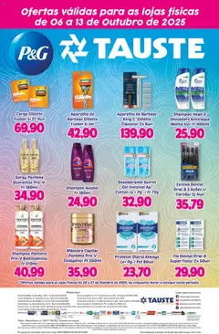 Pré-Visualização do folheto "Ofertas Especial P&G" da loja Tauste válido a partir de 20/10/2025
