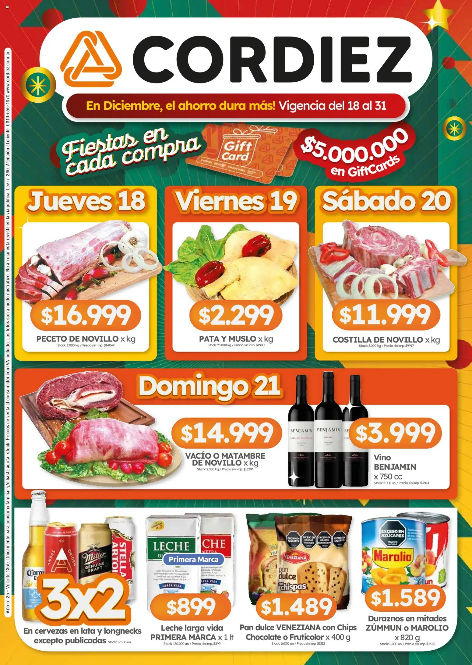 Vista previa del folleto de la tienda Cordiez válido desde el 18/12/2025 