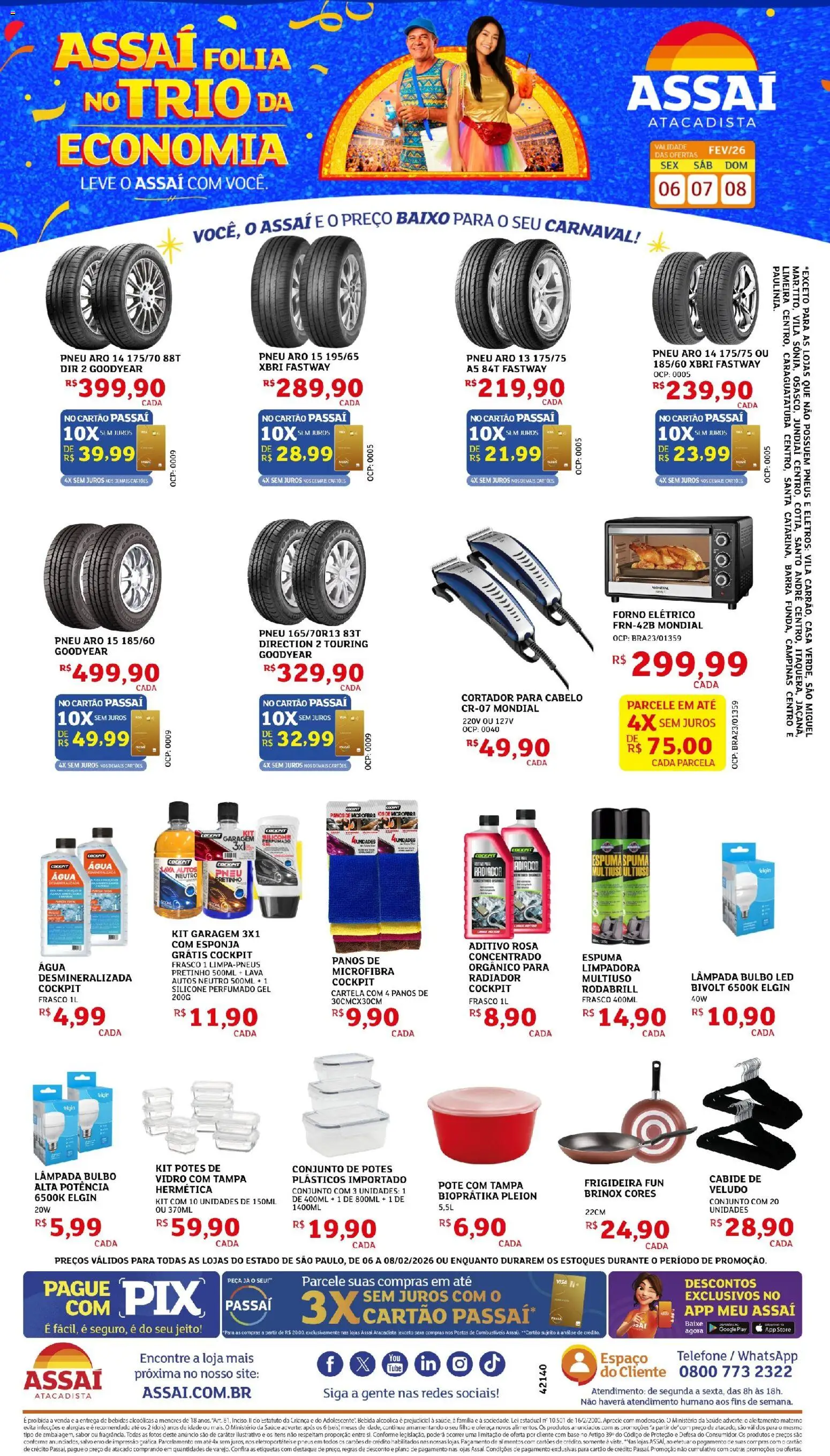 Pré-Visualização do folheto "Encarte - SP" da loja Assaí Atacadista válido a partir de 06/02/2026