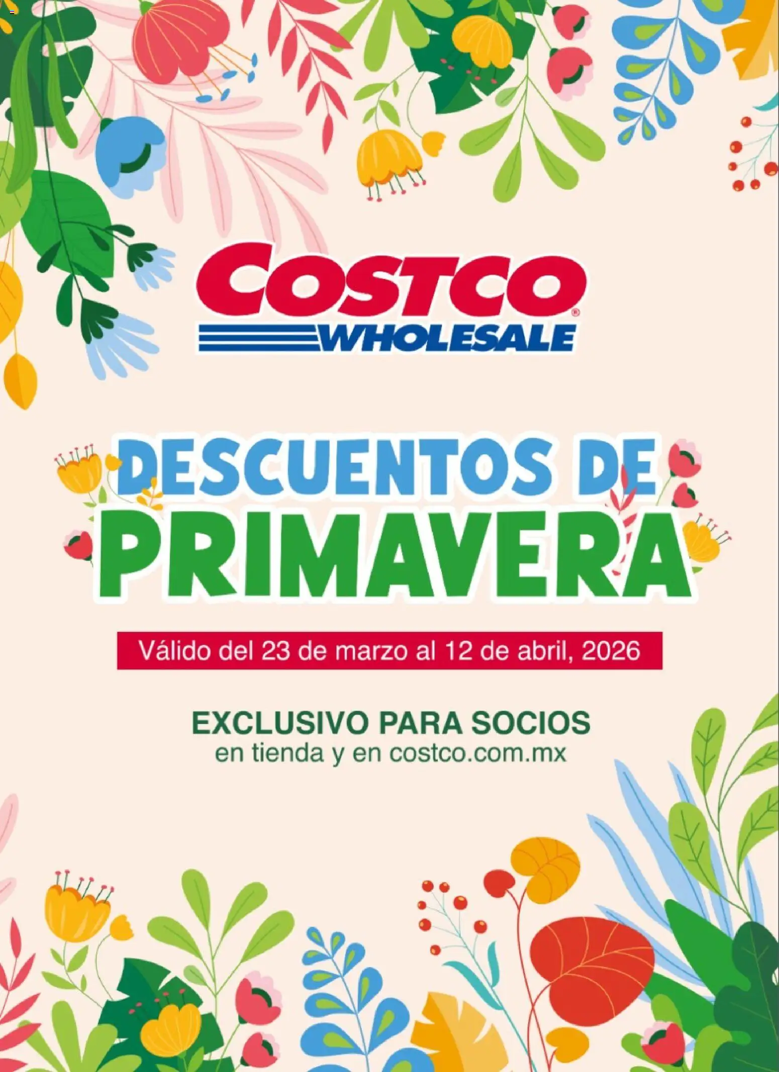 Vista previa las ofertas de la tienda Costco - Costco catálogo Descuentos de Primavera desde el 23/03/2026 
