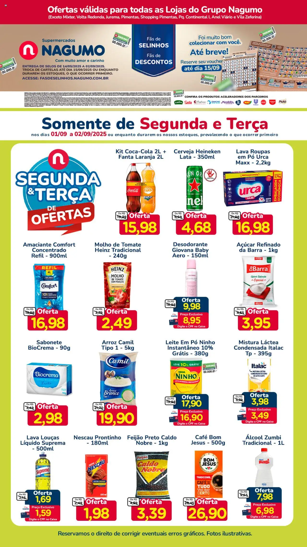 Nagumo folheto "Ofertas Segunda e Terça" válido a partir de 01/09/2025 - número de página 1