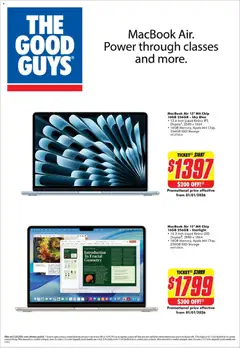 Preview of catalogue Apple Catalogue from shop The Good Guys valid 14/01/2026
