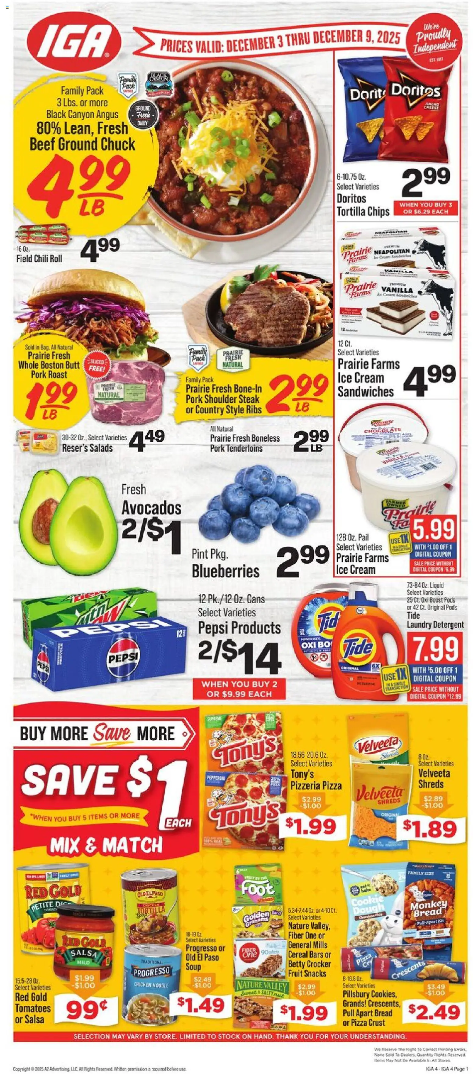 Ad Preview of IGA Weekly Ad from 12/03/2025