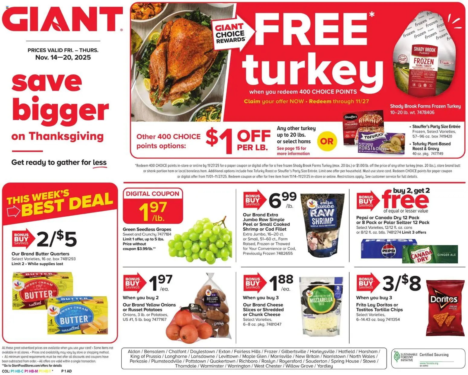 Ad Preview of Giant Weekly Ad from 11/14/2025