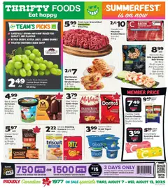 Preview of leaflet Weekly flyer / circulaire from shop Thrifty Foods is valid from Aug 07, 2025
