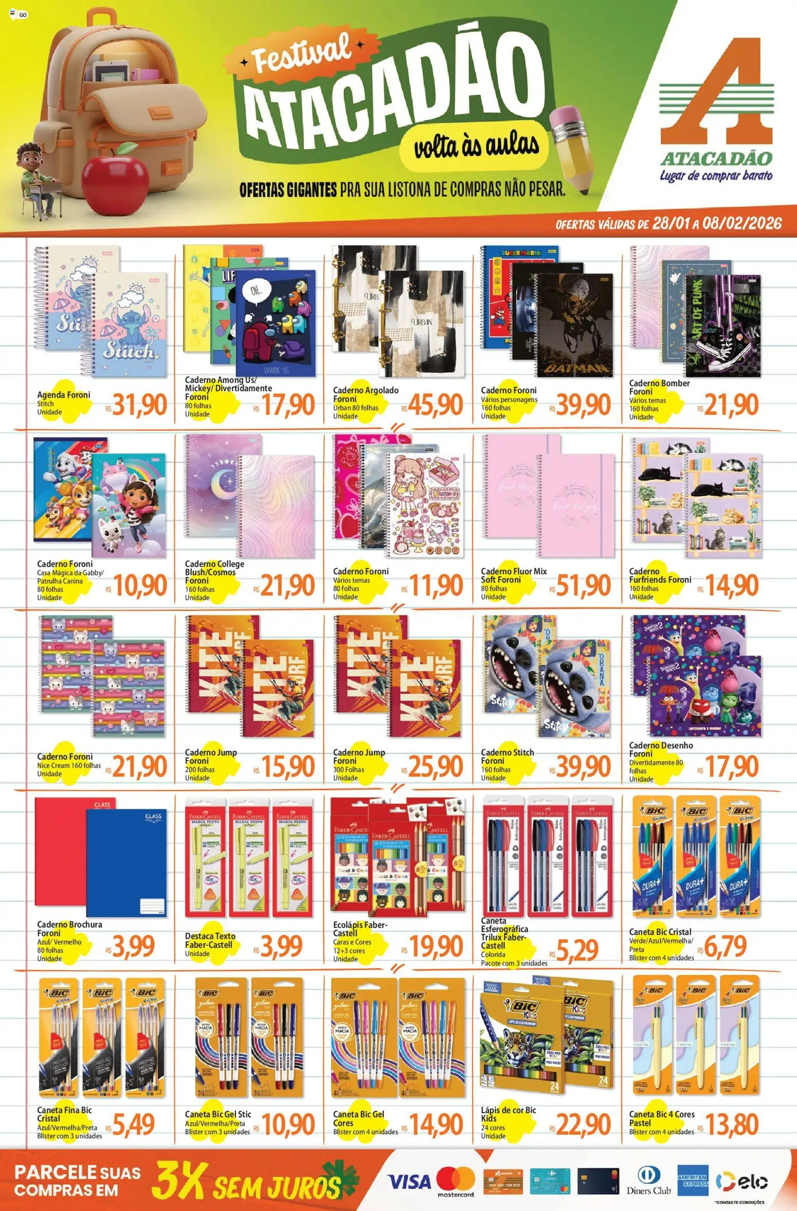 Pré-Visualização do folheto "Ofertas - GO" da loja Atacadão válido a partir de 28/01/2026