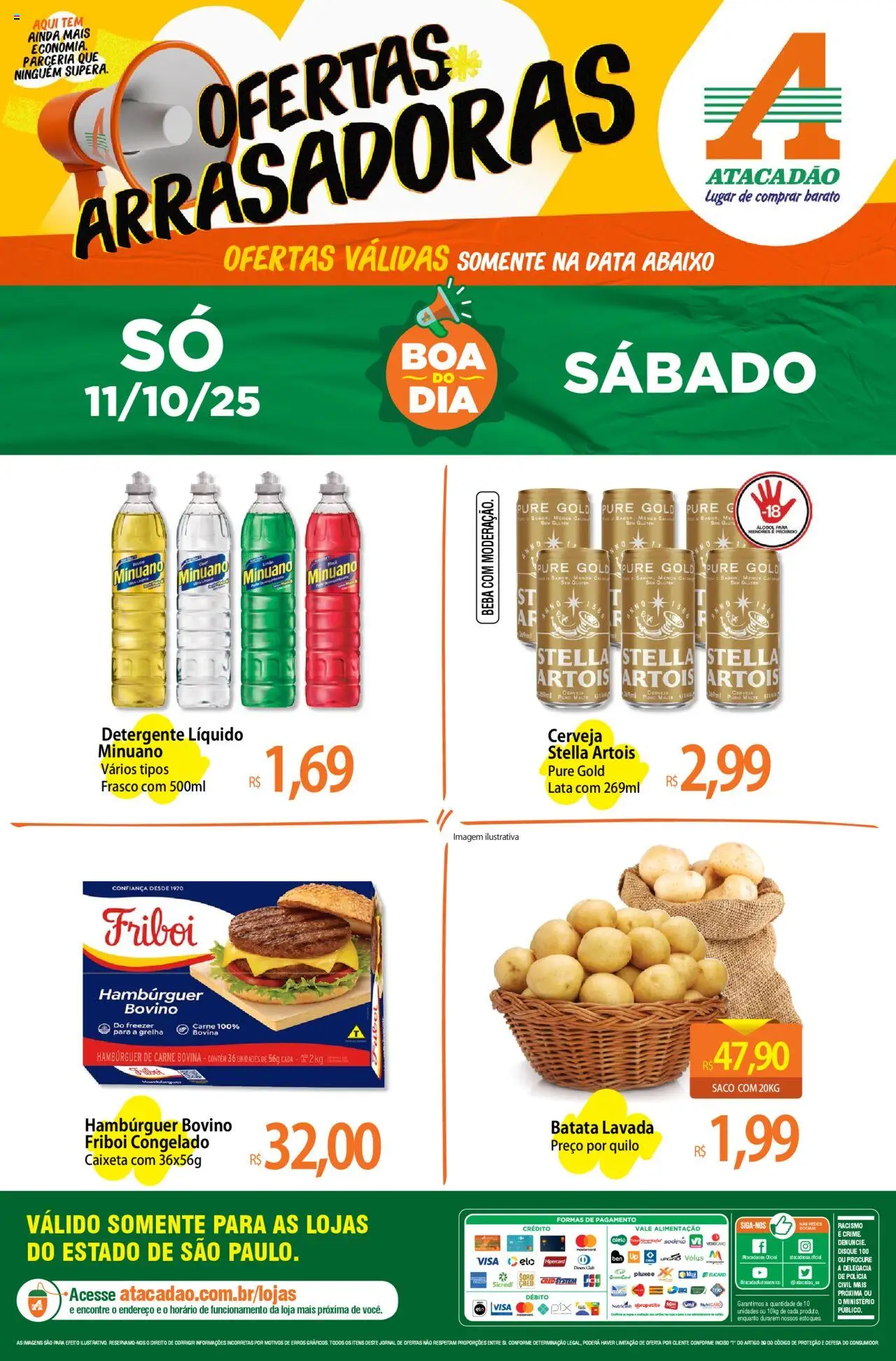 Atacadão folheto "Ofertas - SP" válido a partir de 11/10/2025 - número de página 1