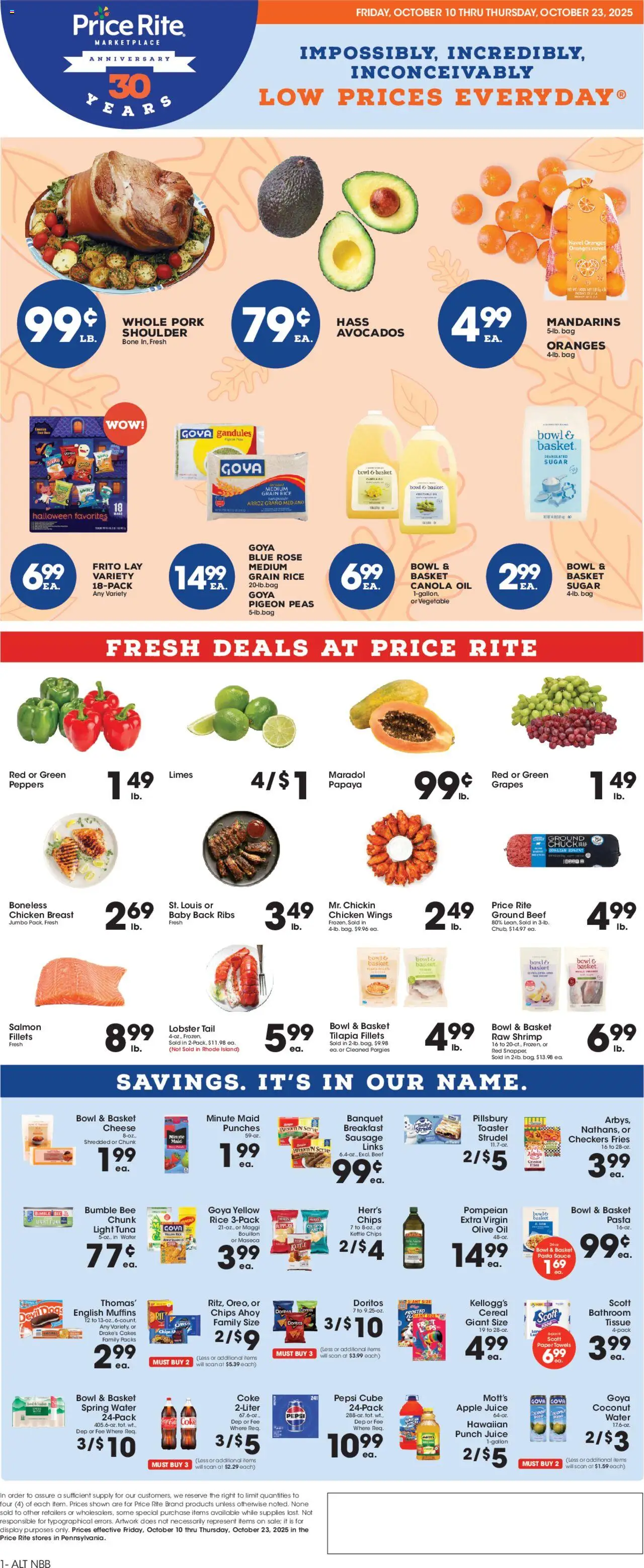 Price Rite Weekly Ad from 10/10/2025 - Flyer - Page number 1
