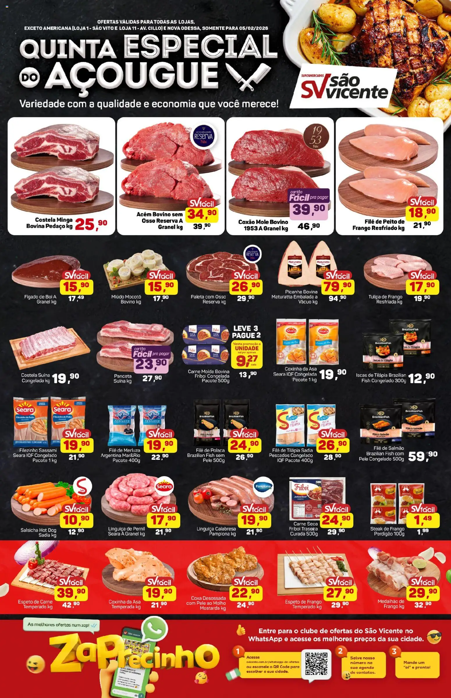 Pré-Visualização do folheto "Ofertas da semana" da loja Supermercados São Vicente válido a partir de 05/02/2026