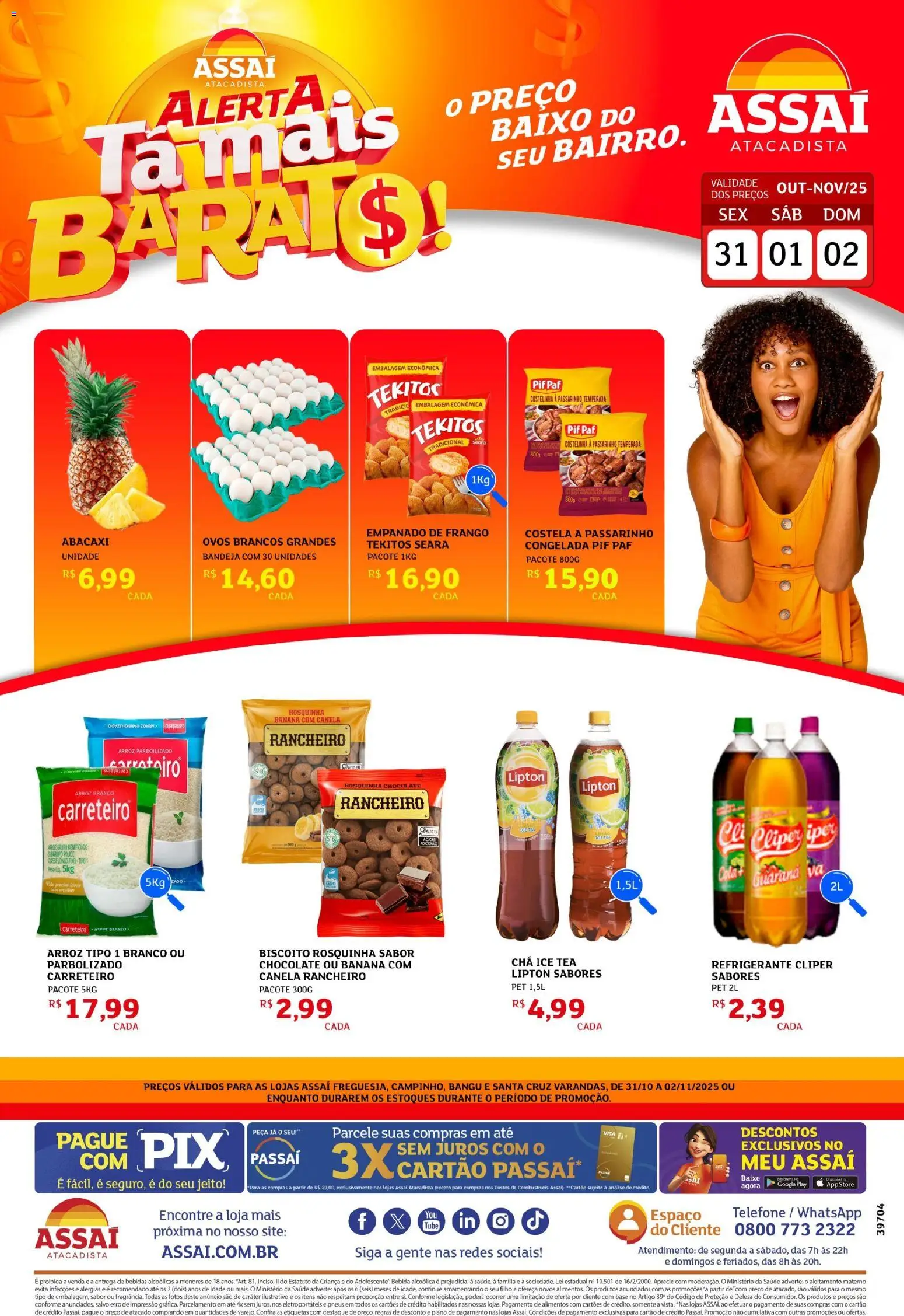 Pré-Visualização do folheto "Encarte - RJ" da loja Assaí Atacadista válido a partir de 31/10/2025
