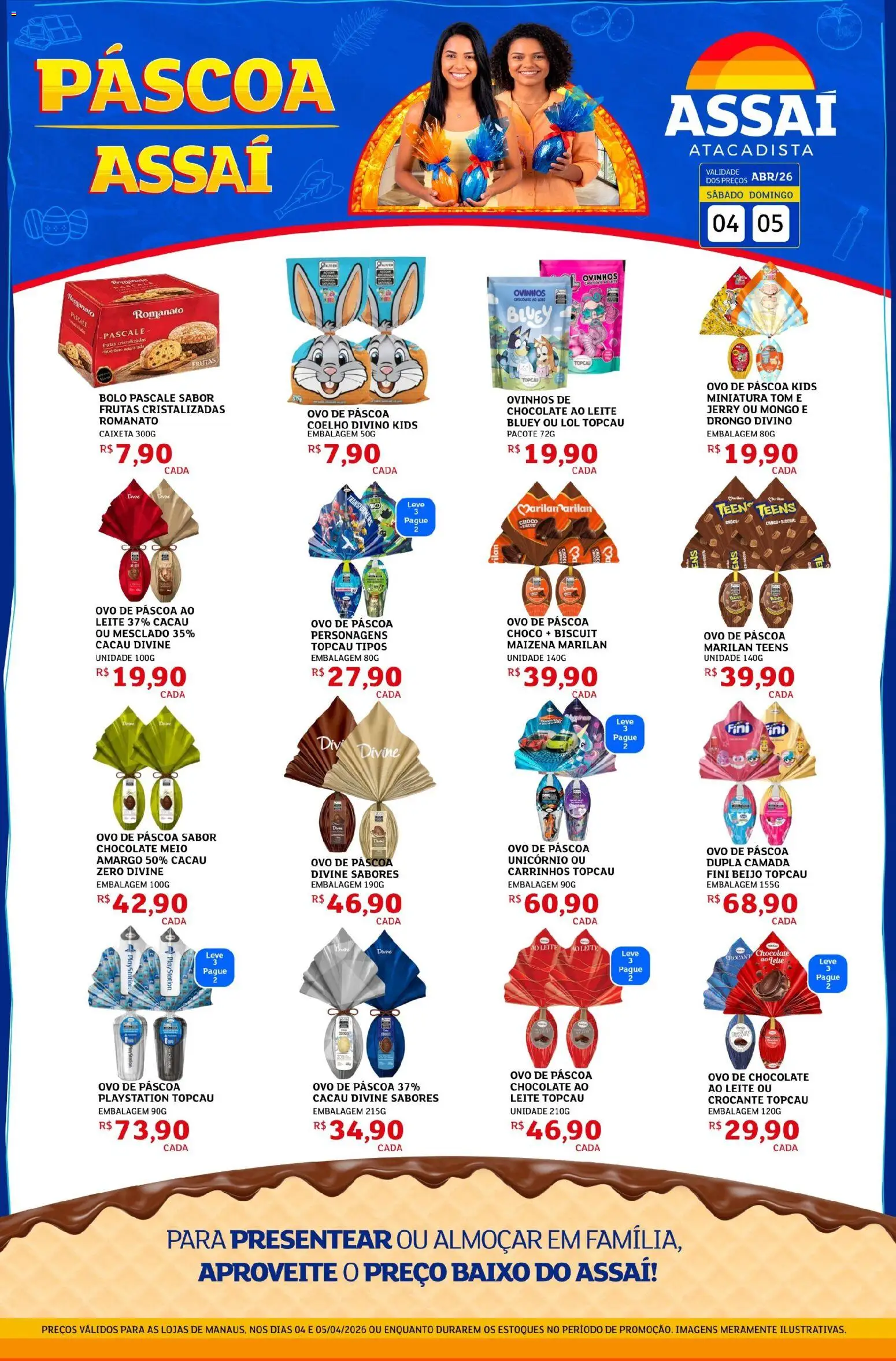 Pré-Visualização do folheto "Assaí Atacadista ofertas - AM" da loja Assaí Atacadista válido a partir de 04/04/2026