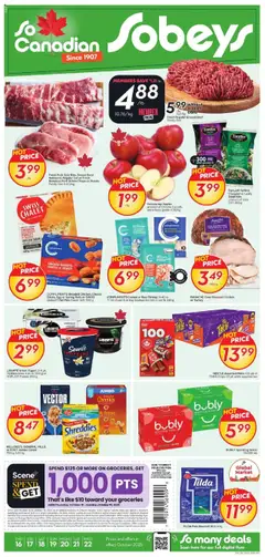 Preview of leaflet Weekly flyer / circulaire from shop Sobeys is valid from Oct 16, 2025