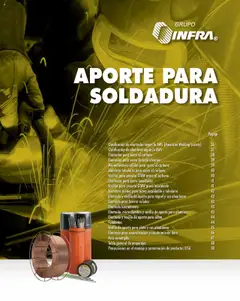 Vista previa las ofertas de la tienda Infra - Catálogo Material de aporte para soldadura desde el 07/01/2025 