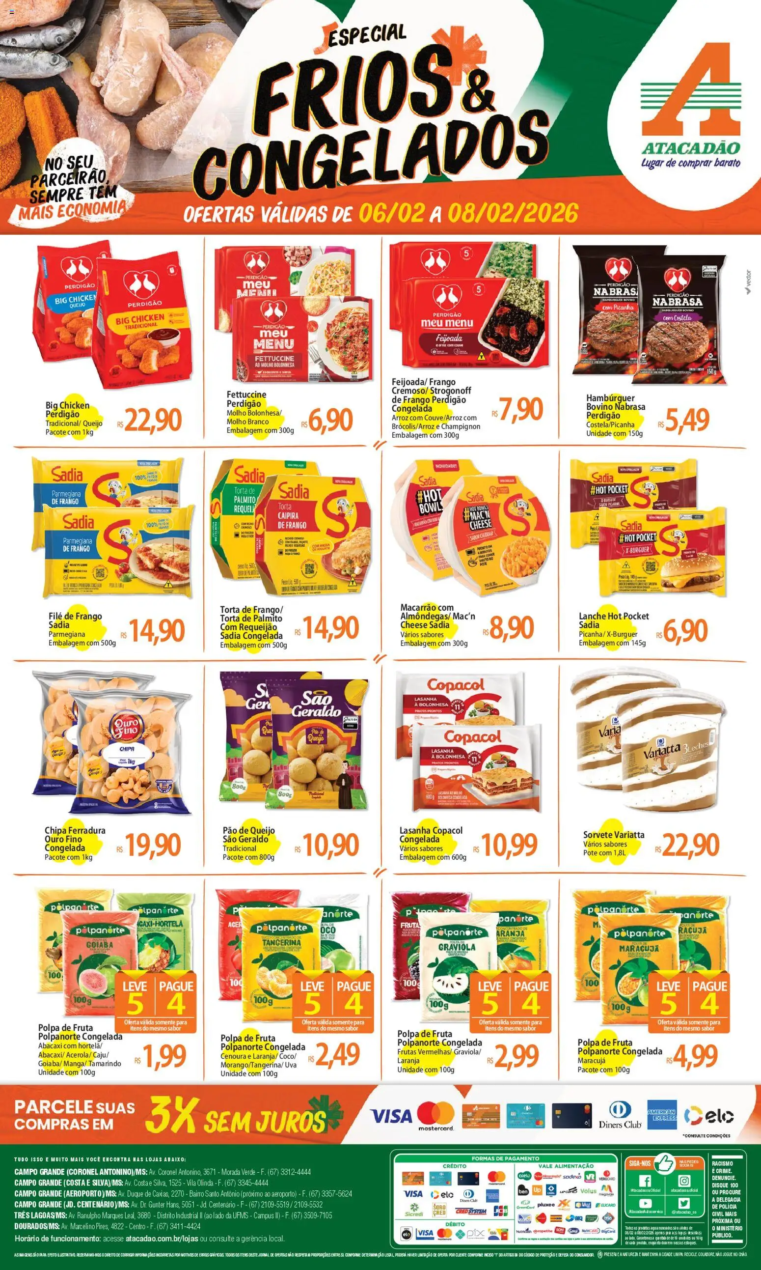 Pré-Visualização do folheto "Ofertas - MS" da loja Atacadão válido a partir de 06/02/2026