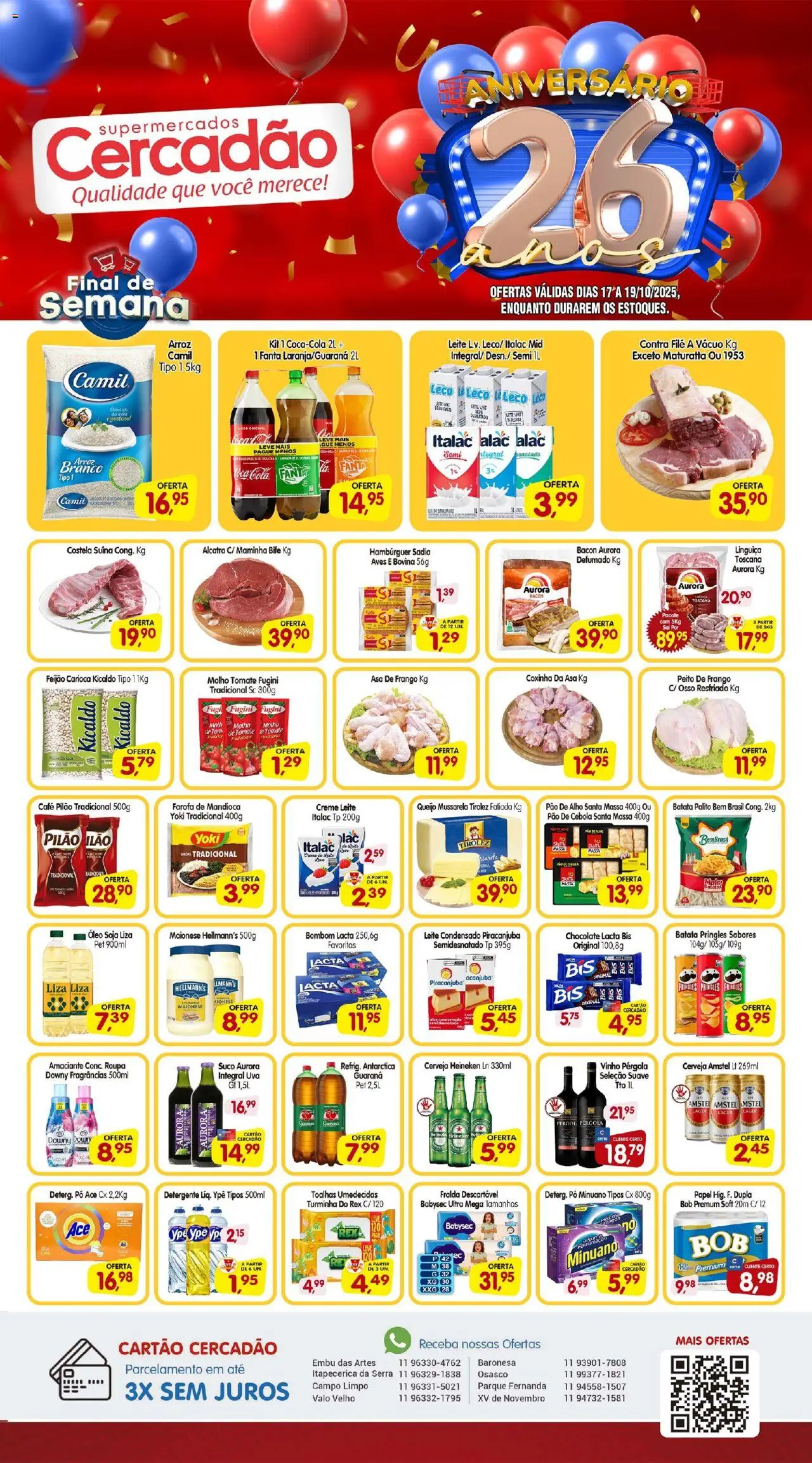 Cercadão folheto "Ofertas da semana" válido a partir de 17/10/2025 - número de página 1