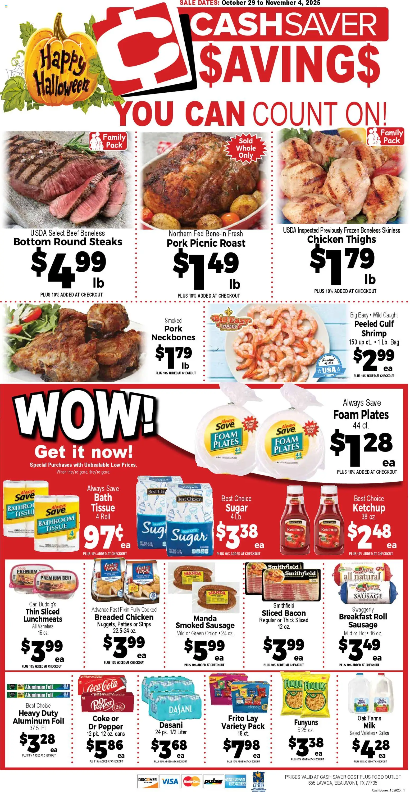 Ad Preview of Market Basket Cash Saver from 10/29/2025