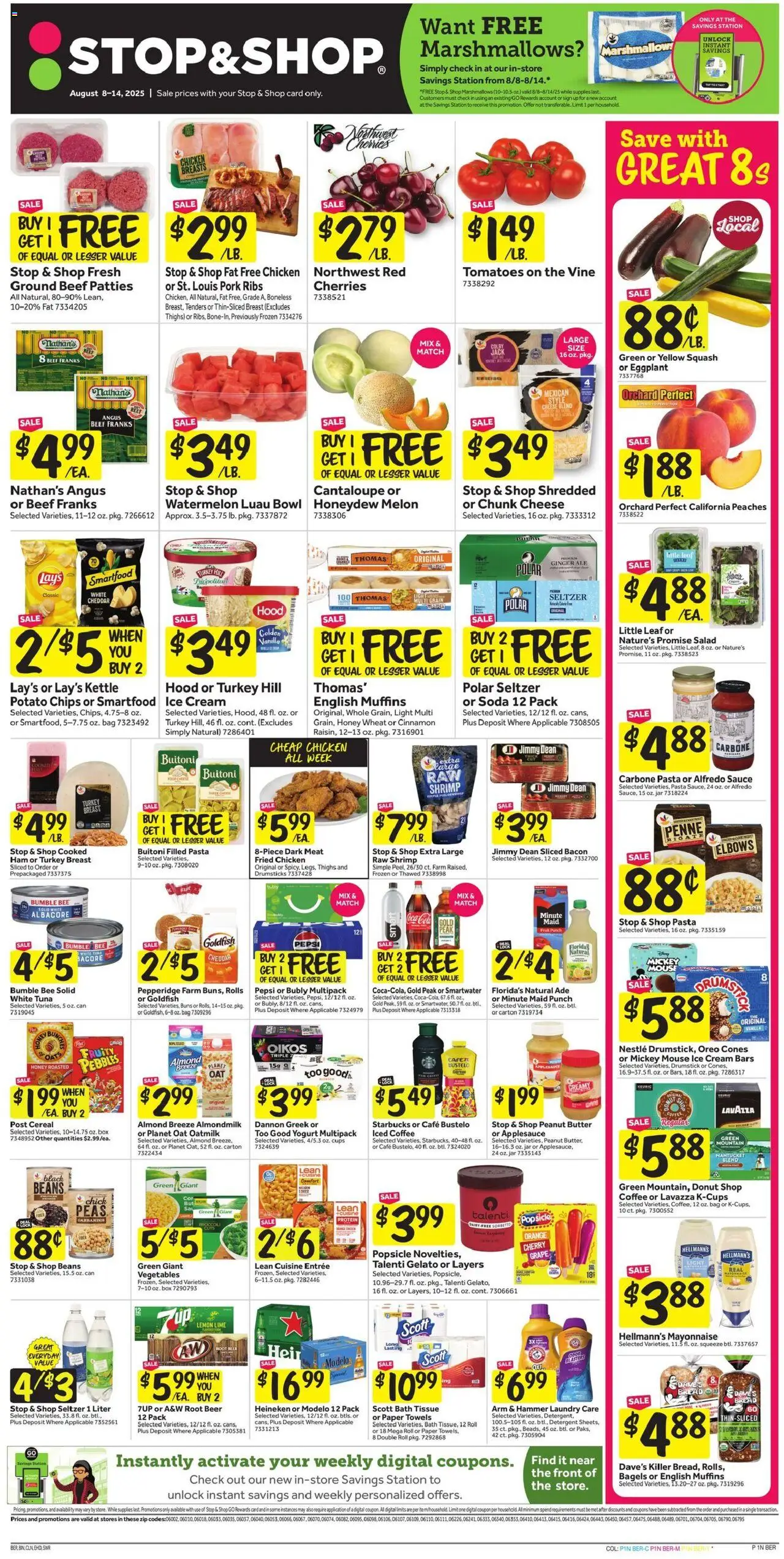Stop & Shop Weekly Ad from 08/08/2025 - Flyer - Page number 1
