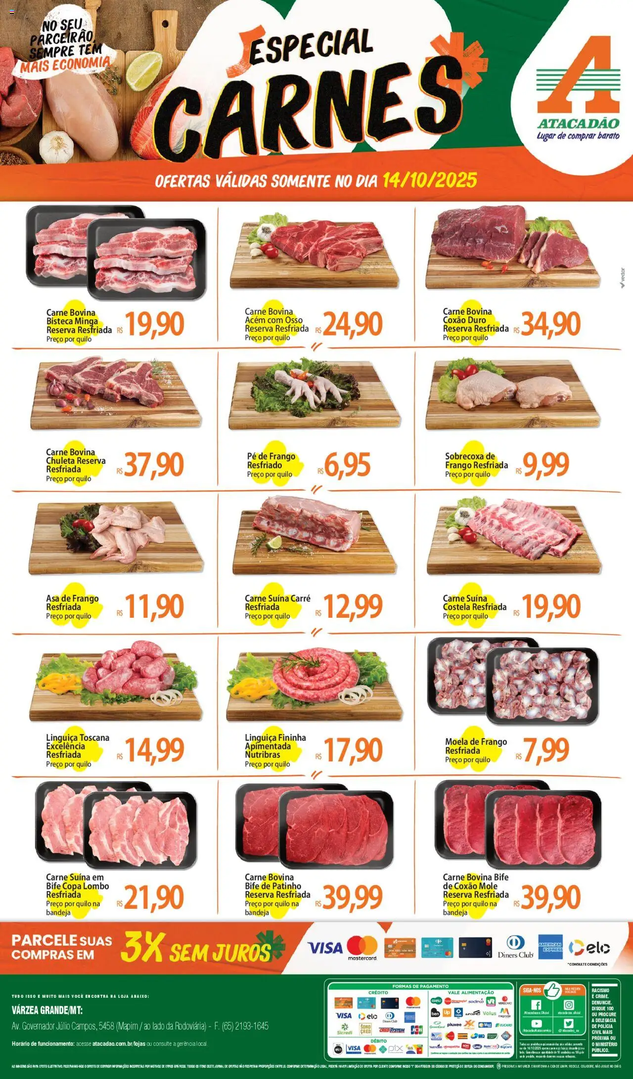 Atacadão folheto "Ofertas - MT" válido a partir de 14/10/2025 - número de página 1