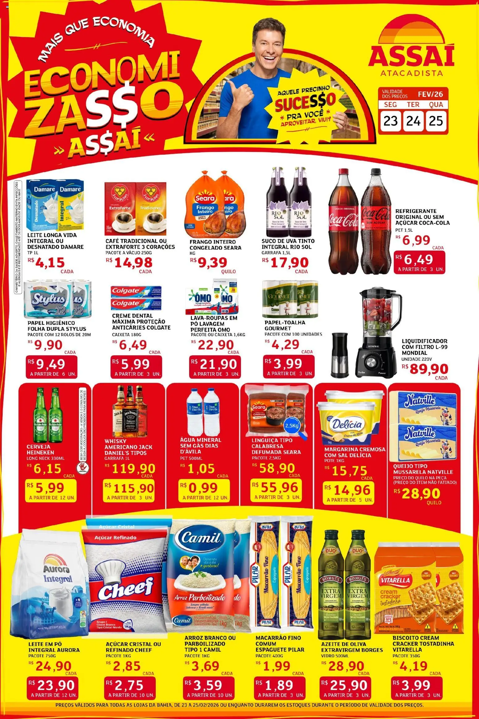 Pré-Visualização do folheto "Encarte - BA" da loja Assaí Atacadista válido a partir de 23/02/2026