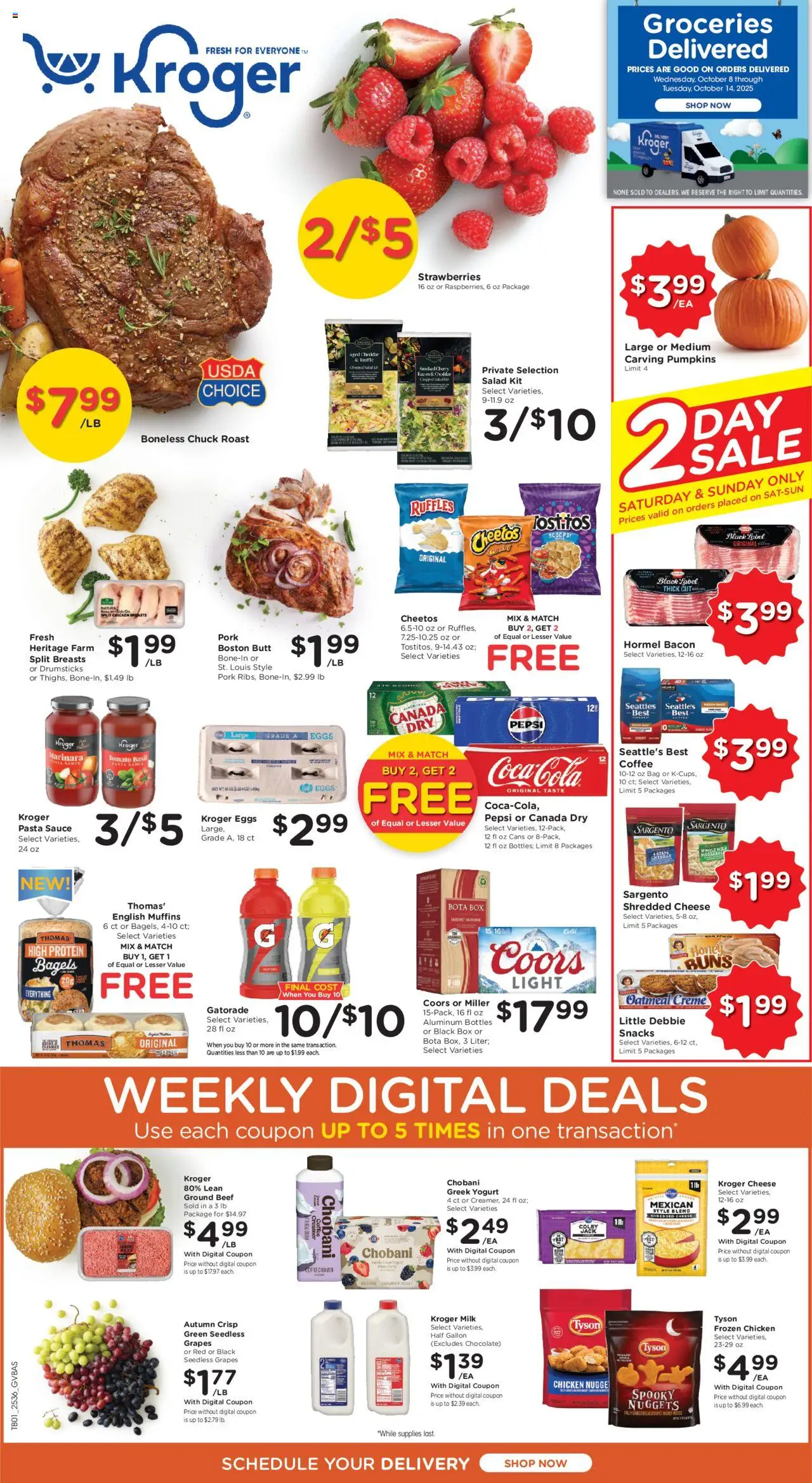 Kroger Weekly ads from 10/08/2025 >> Ad for next week - Page number 1