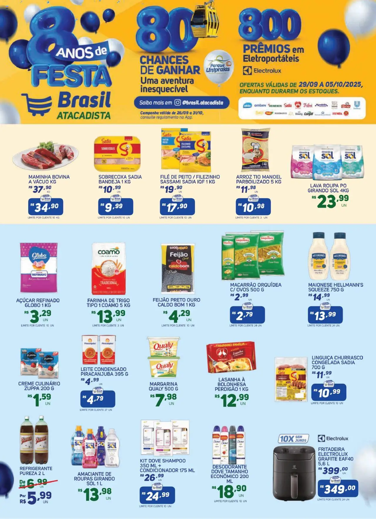 Brasil Atacadista folheto "Ofertas da semana" válido a partir de 29/09/2025 - número de página 1