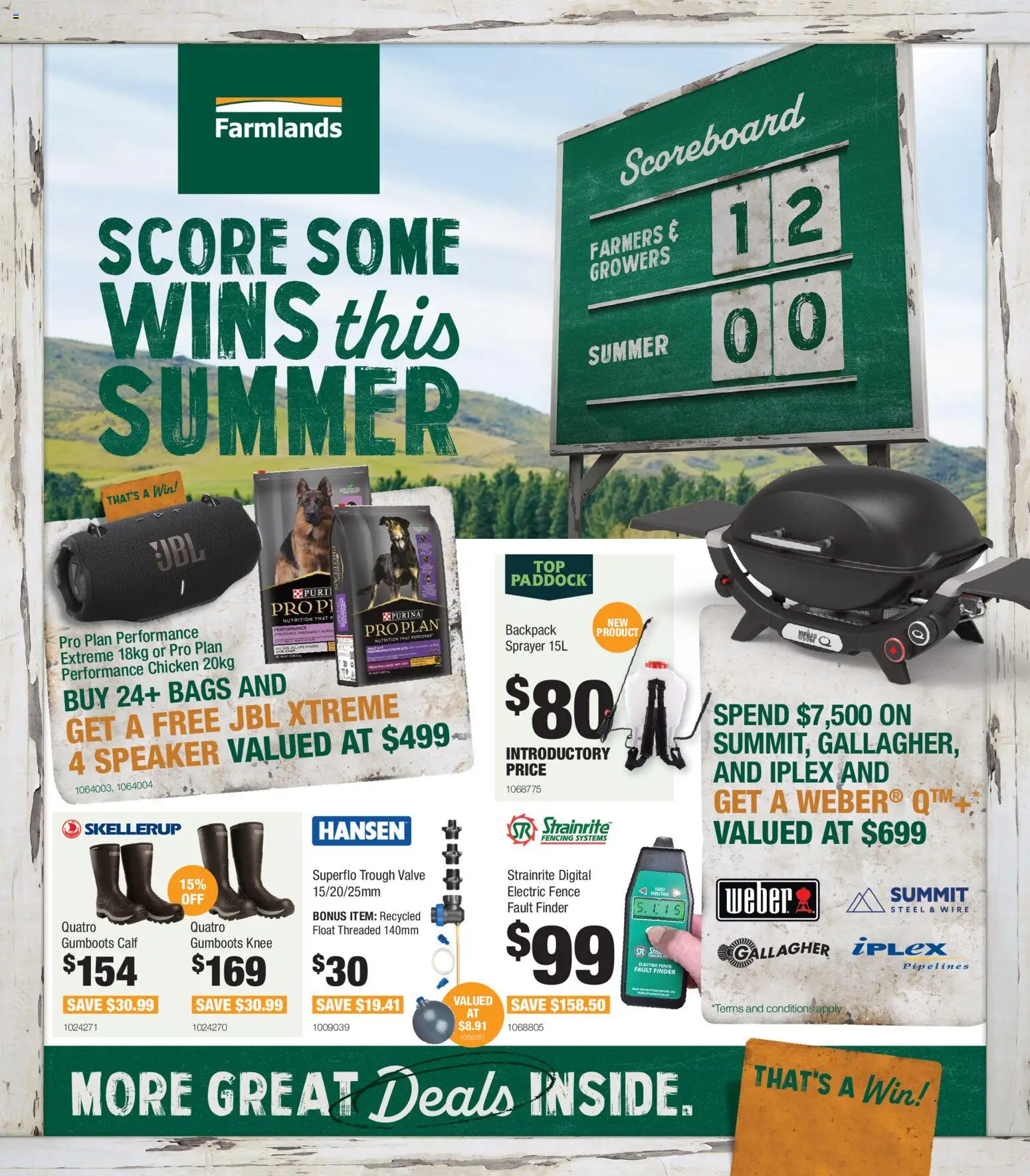 Preview of catalogue Score Some Wins This Summer from shop Farmlands valid 1 Nov 2025