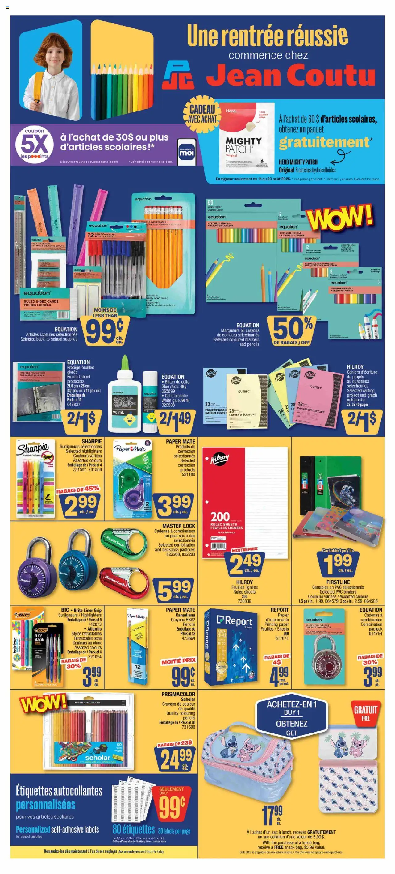 Jean Coutu flyer valid from Aug 14, 2025 - page number 1
