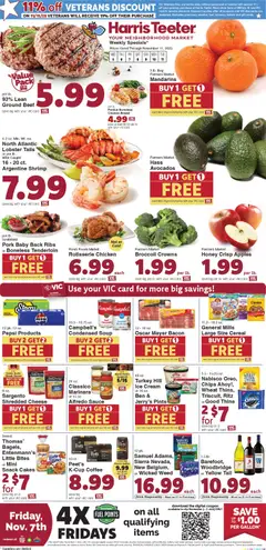 Ad Preview of Harris Teeter Weekly Ad - SC from 11/05/2025