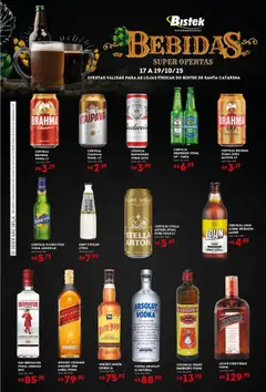 Pré-Visualização do folheto "Ofertas Bebidas" da loja Bistek Supermercados válido a partir de 17/10/2025