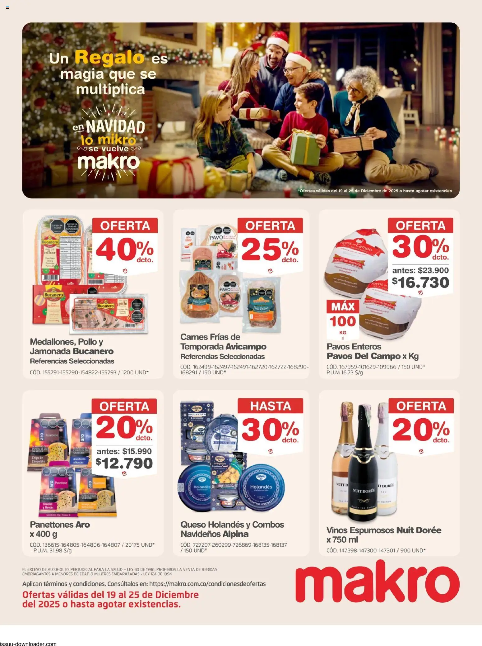  Vista previa del prospecto Navidad del almacen Makro válida del 19/12/2025 al 25/12/2025