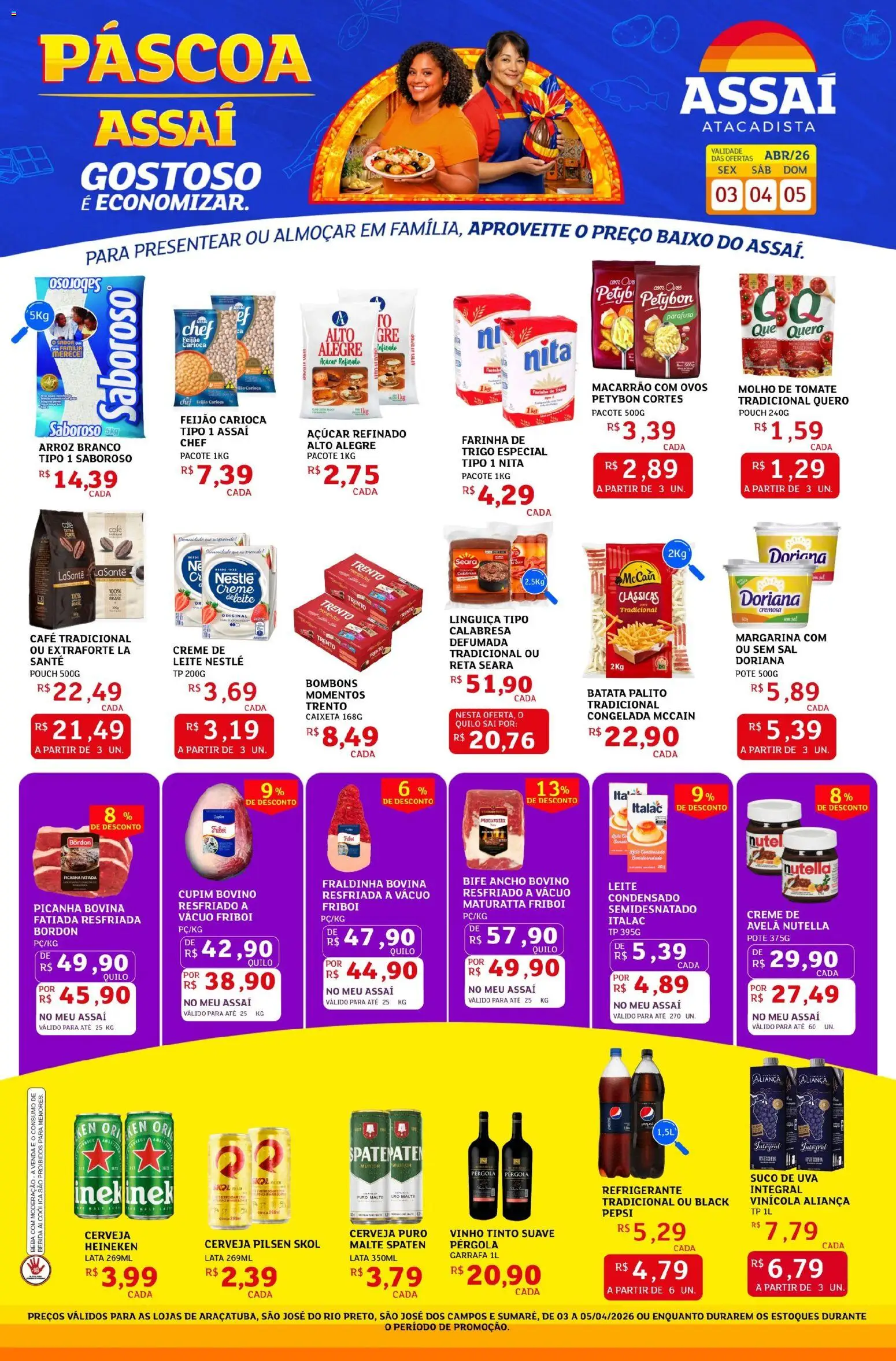 Pré-Visualização do folheto "Assaí Atacadista ofertas - SP" da loja Assaí Atacadista válido a partir de 03/04/2026