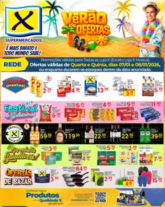 Pré-Visualização do folheto "Ofertas da semana" da loja X Supermercados válido a partir de 07/01/2026