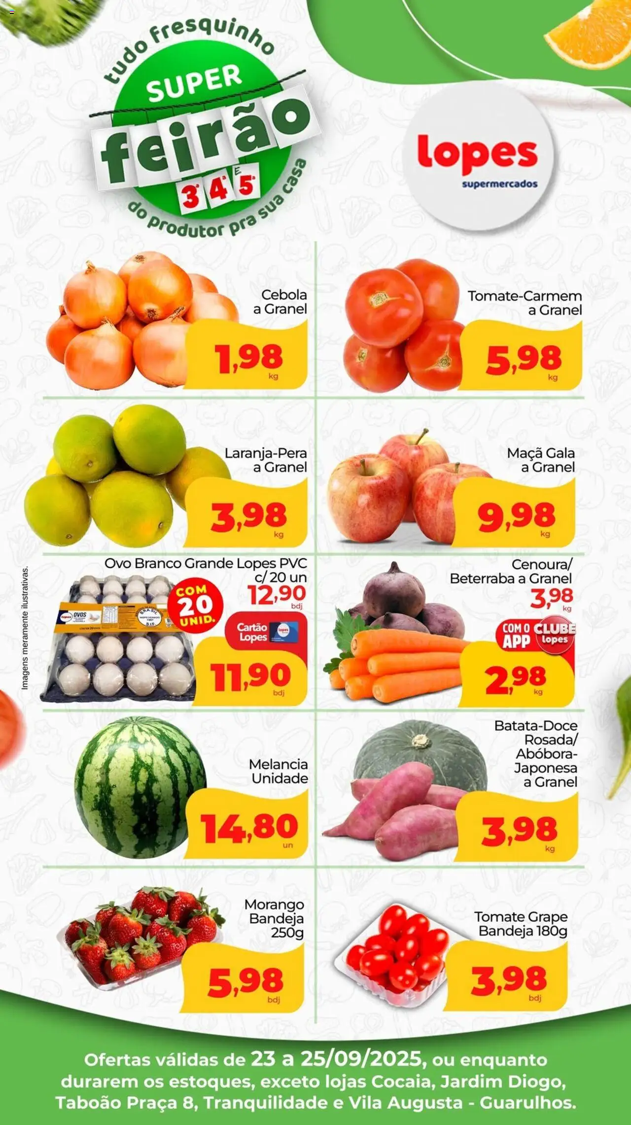 Lopes Supermercados folheto "Ofertas Feirão" válido a partir de 23/09/2025 - número de página 1