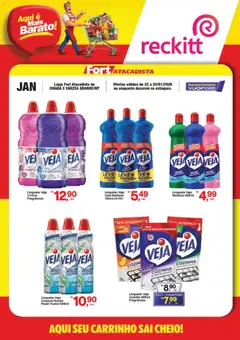 Pré-Visualização do folheto "Ofertas Reckitt II" da loja Fort Atacadista válido a partir de 22/01/2026