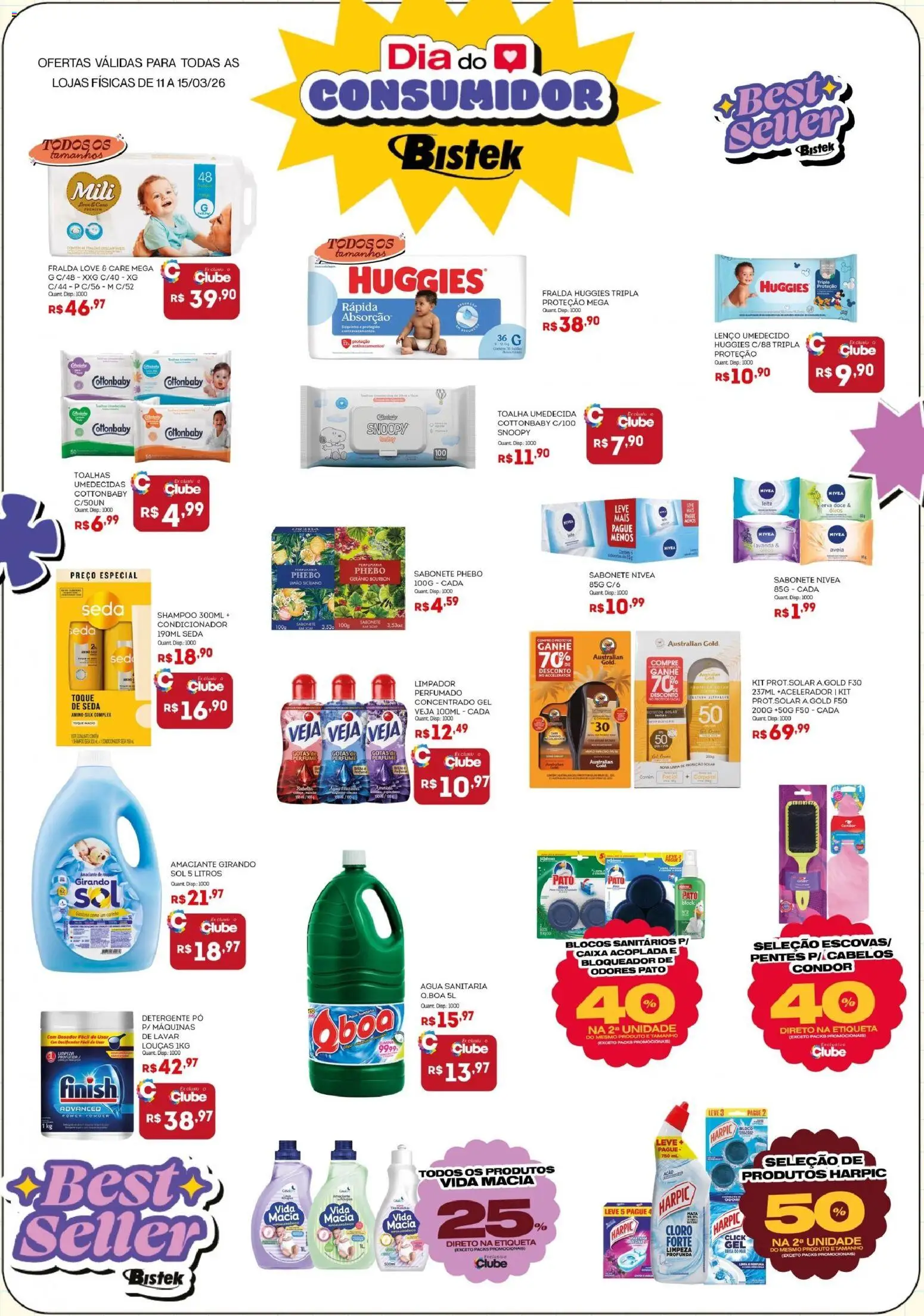 Pré-Visualização do folheto "Bistek Supermercados ofertas Perfumaria e Limpeza" da loja Bistek Supermercados válido a partir de 11/03/2026