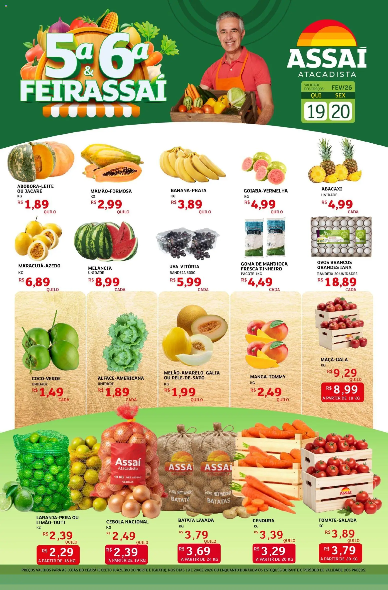 Pré-Visualização do folheto "Encarte - CE" da loja Assaí Atacadista válido a partir de 19/02/2026