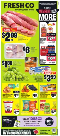 Un aperçu du dépliant Weekly flyer / circulaire du magasin FreshCo est valide à partir 22 janv. 2026