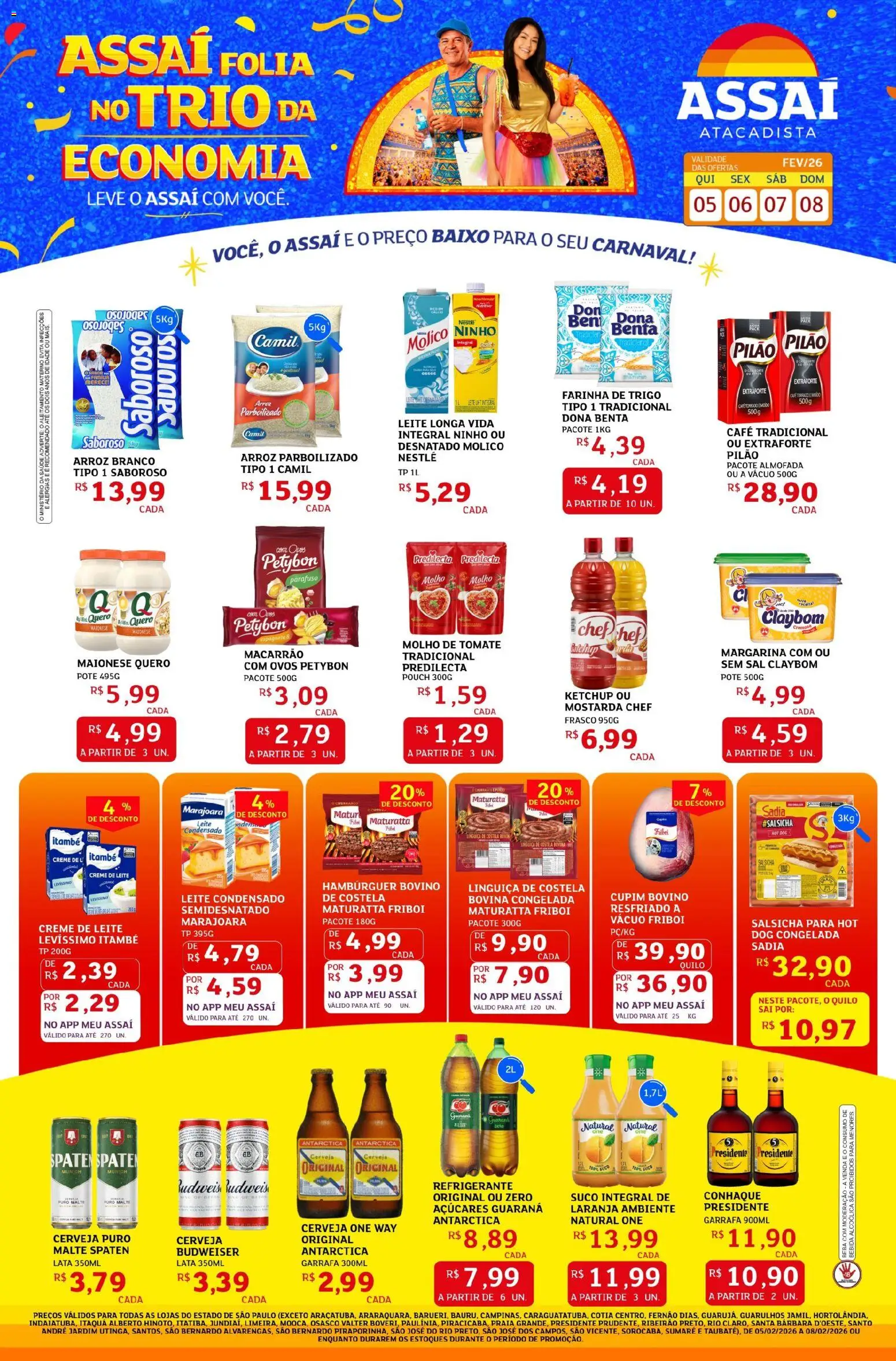 Pré-Visualização do folheto "Encarte - SP" da loja Assaí Atacadista válido a partir de 05/02/2026