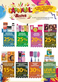 Pré-Visualização do folheto "Ofertas Carnaval Perfumaria " da loja Bistek Supermercados válido a partir de 11/02/2026