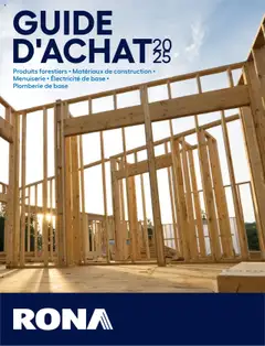 Preview of leaflet Guide D'achat 2025 from shop Rona is valid from Apr 22, 2025