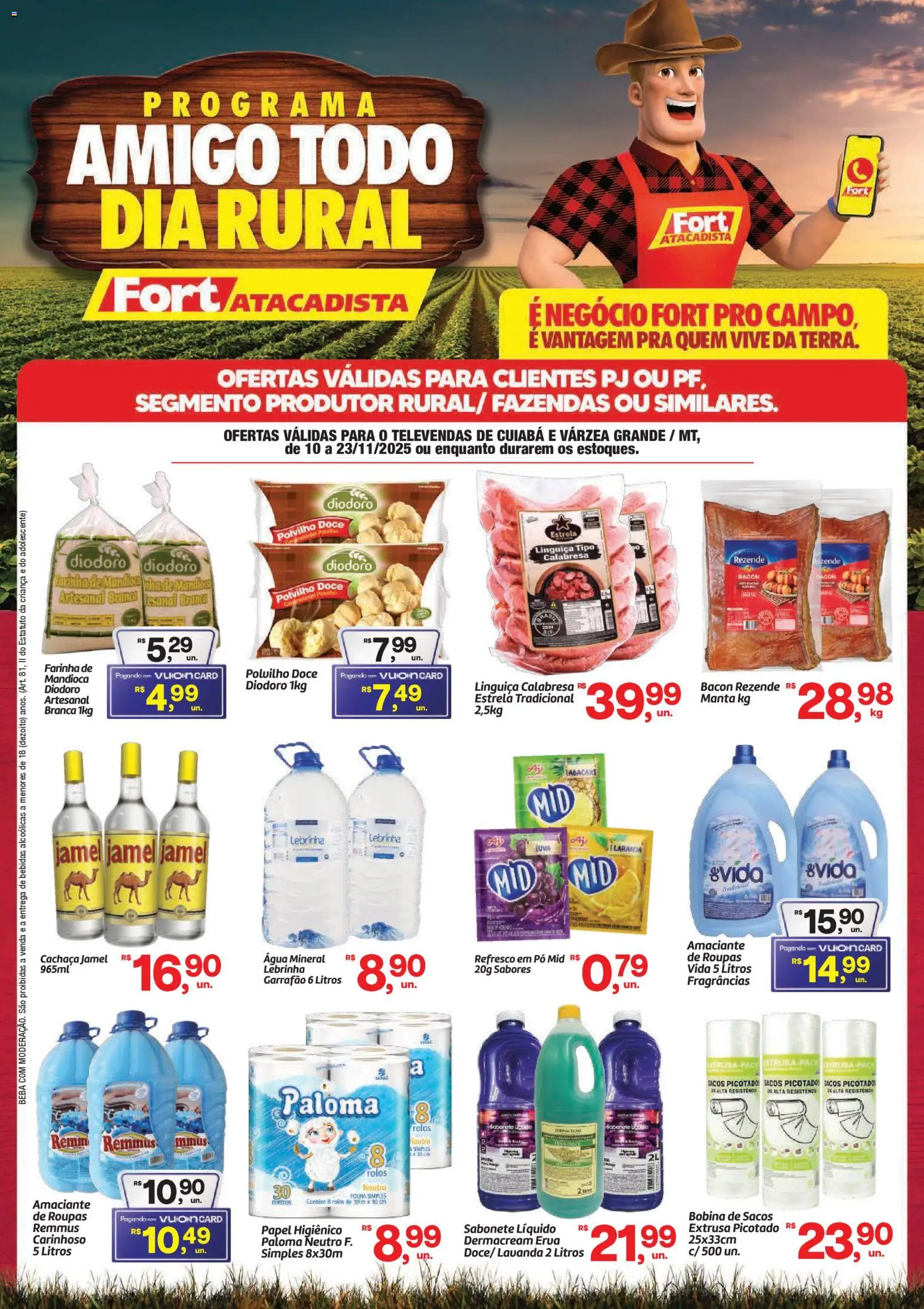 Pré-Visualização do folheto "Ofertas Rural" da loja Fort Atacadista válido a partir de 10/11/2025