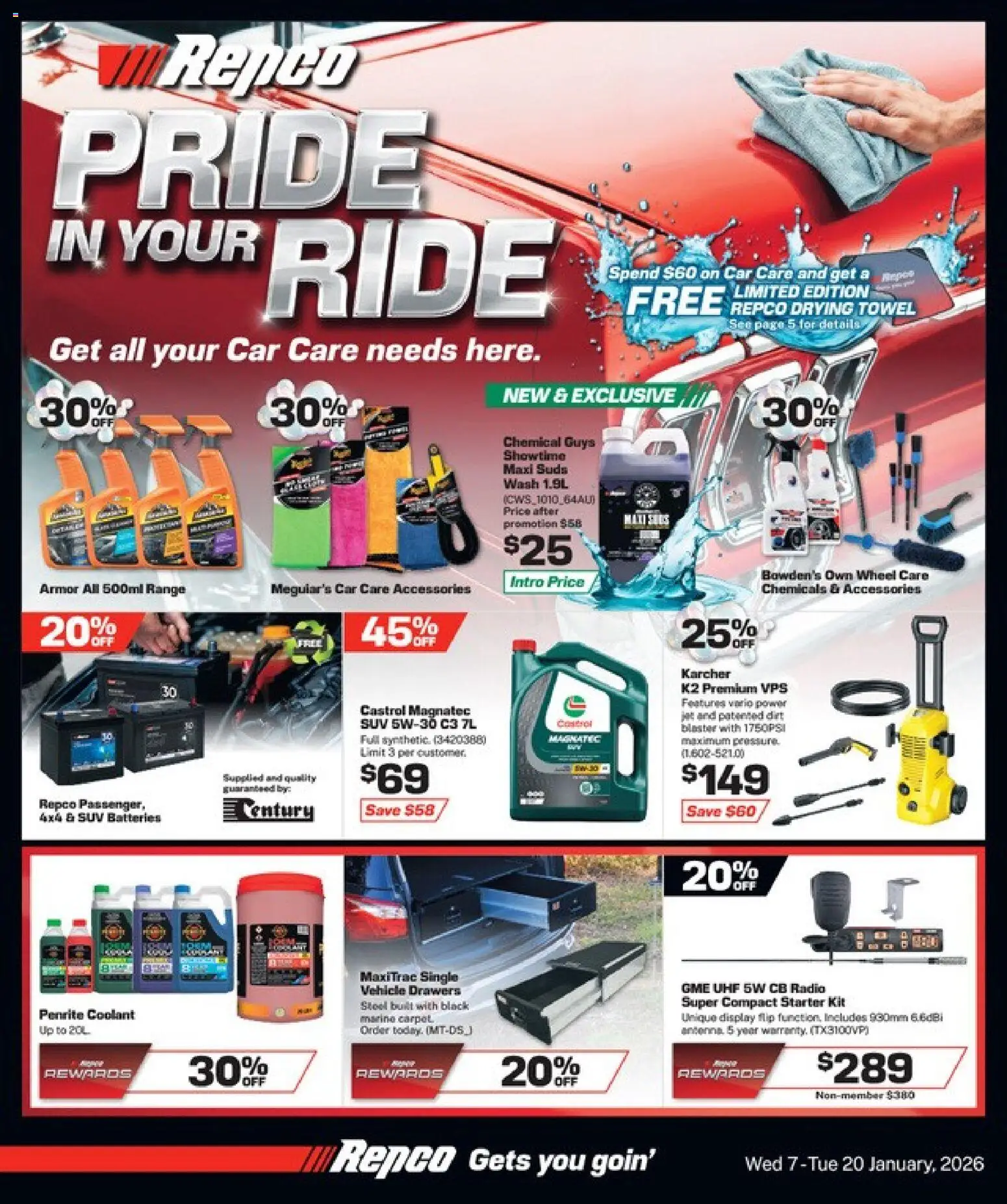 Preview of catalogue Catalogue from shop Repco valid 7 Jan 2026