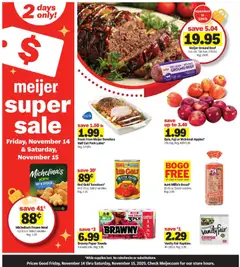 Ad Preview of Meijer Super Sale from 11/14/2025