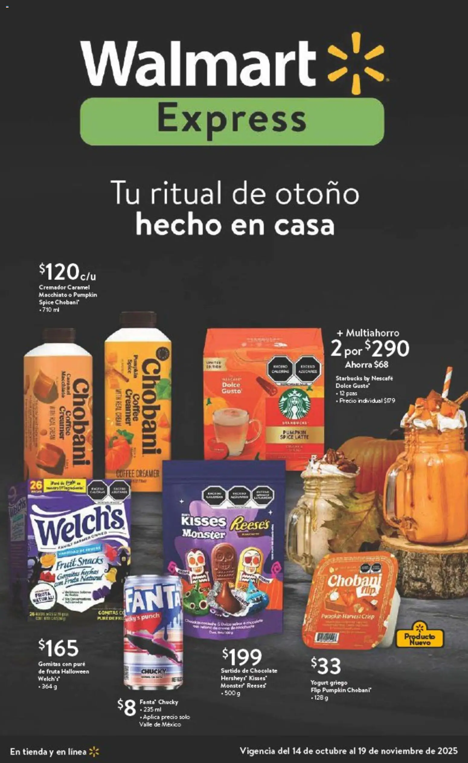 Vista previa las ofertas de la tienda Walmart Express - Folleto Halloween desde el 14/10/2025 