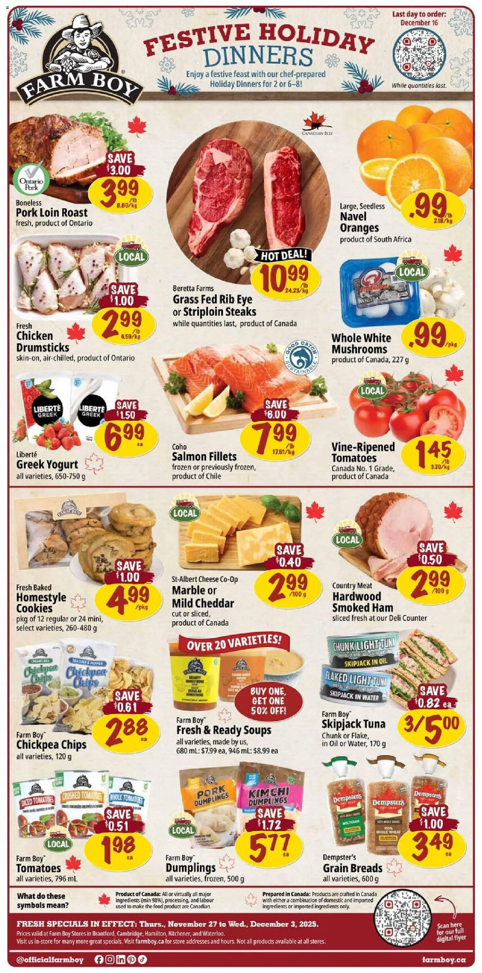 Preview of leaflet Weekly flyer / circulaire from shop Farm Boy is valid from Nov 27, 2025