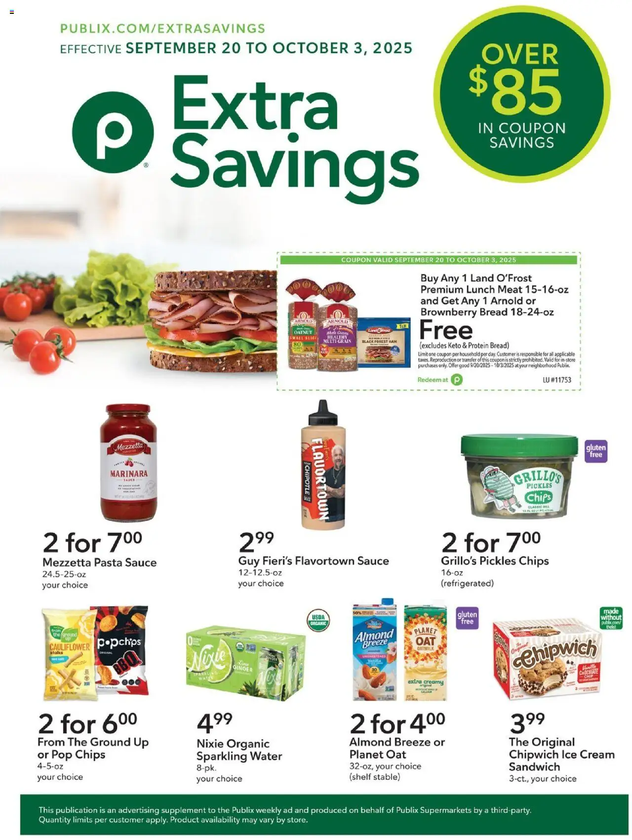 Publix Weekly ad from (09/20/2025) - Ad this week, Flyer - Page number 1